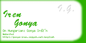 iren gonya business card